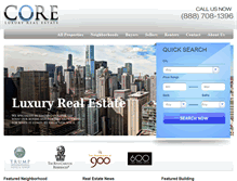 Tablet Screenshot of coreluxuryre.com